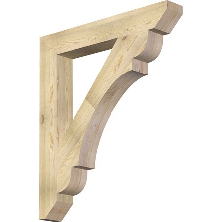 Ekena Millwork Olympic Slat Rough Sawn Bracket, Douglas Fir, 6"W x 42"D x 48"H BKT06X42X48OLY06RDF